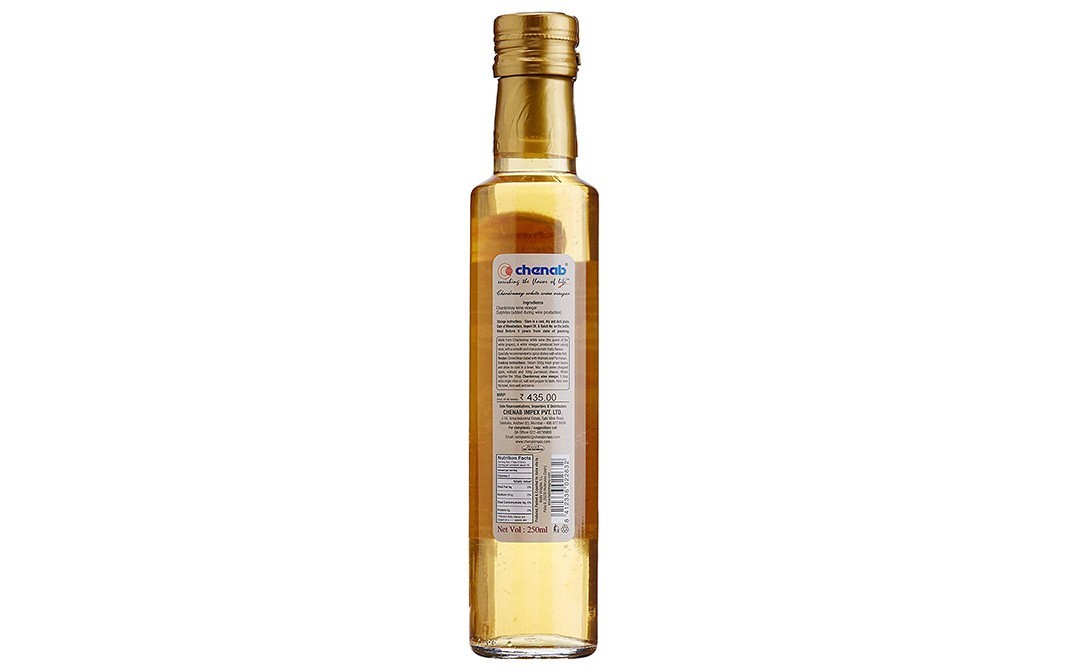 Dolce Vita Chardonnay White Wine Vinegar   Glass Bottle  250 millilitre